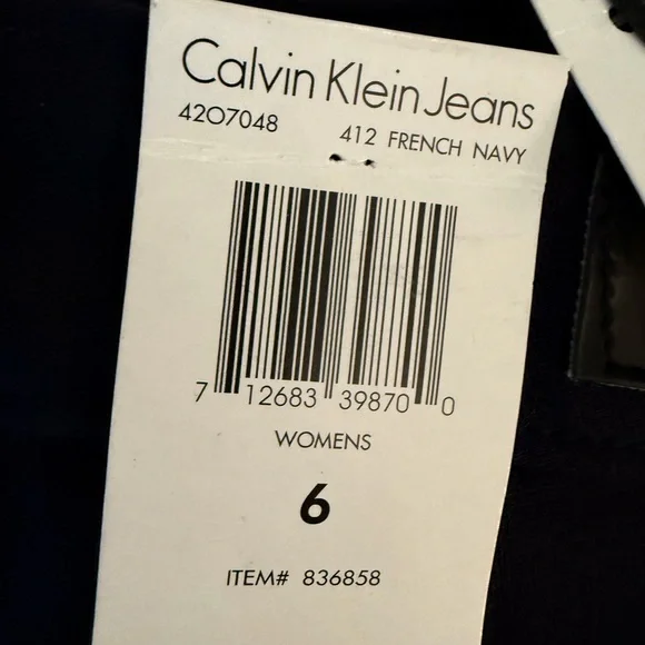 Calvin Klein French Navy Lightweight Jeans - Picture 4 of 7